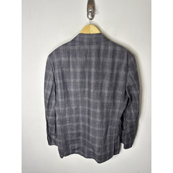 Brooks Brothers 346 Gray Glen Plaid Sport Coat 42R NWT 100% Linen - Picture 5 of 11